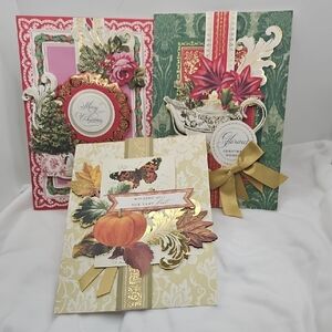 Elegant Holiday Greeting Card Set